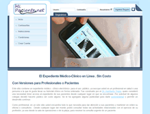 Tablet Screenshot of mipaciente.net